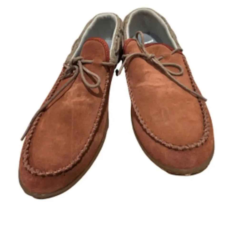 Patagonia Maui Mocs Red Leather Slip On Loafers Women's 8 Rare Discontinued - Picture 3 of 11